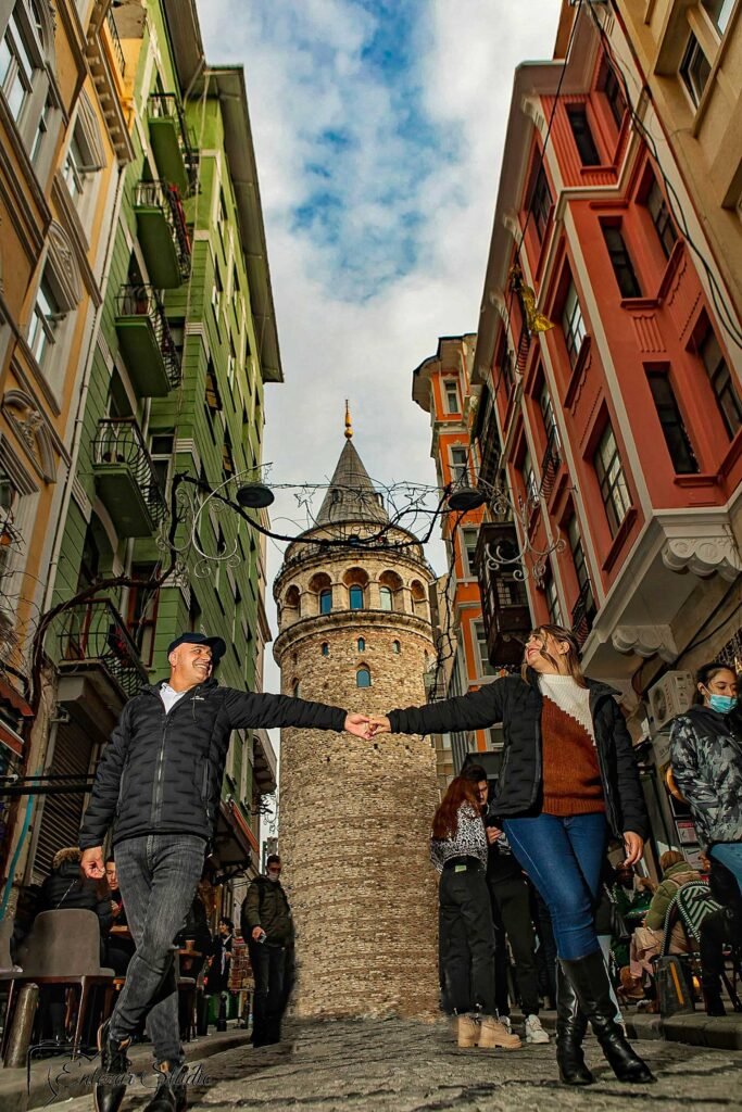 istanbul couple photography in Galata tower Istanbul by Entezar Studio - 1